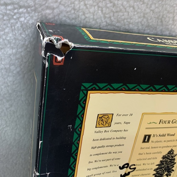 Napa Valley Cassettte Tape Crate hold 60 cassettes solid Pine wood vintage - Picture 12 of 12